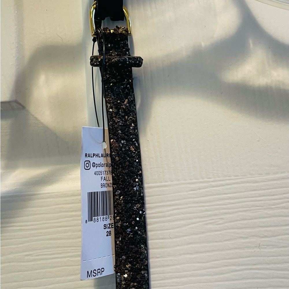 Ralph Lauren Charming ladies blingbling leather belt